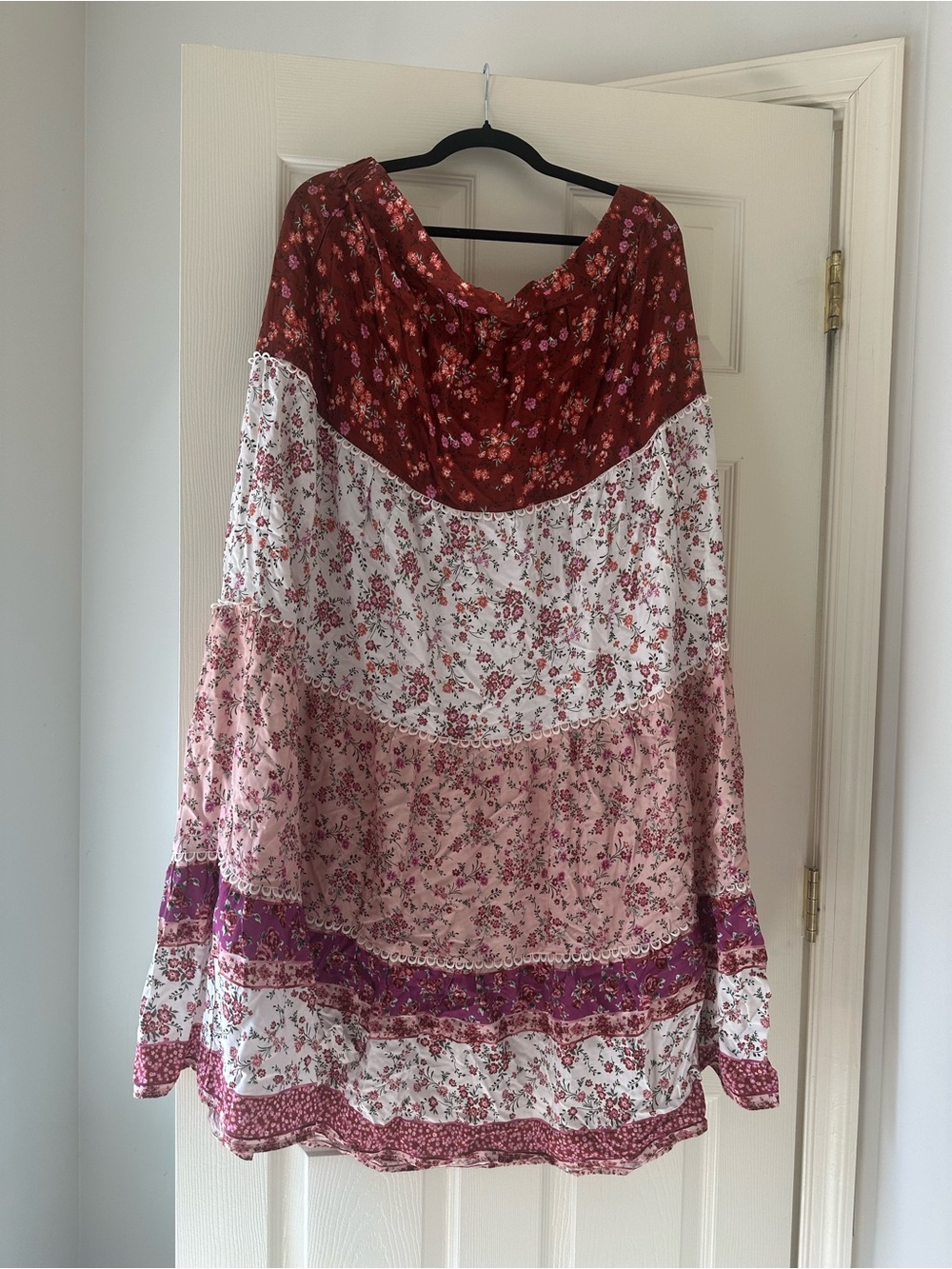 Arula Rust Floral Skirt NWT